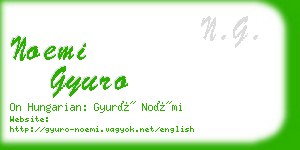 noemi gyuro business card